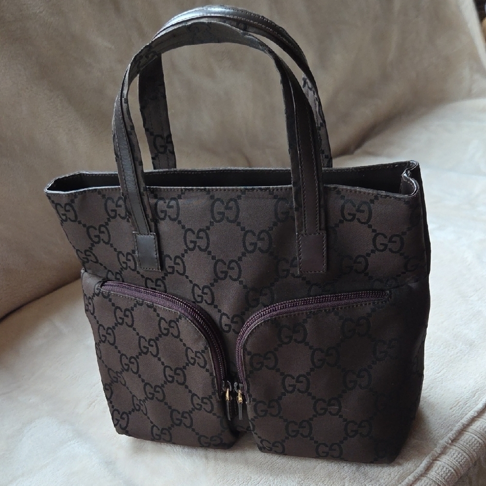Gucci Dark Brown GG Pattern Tote